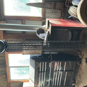 Chain hoist with steel frame