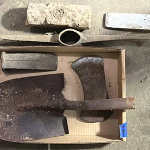 Sledge hammer, shovel and pick.  No handles