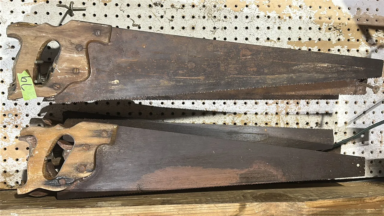 Assorted hand saws