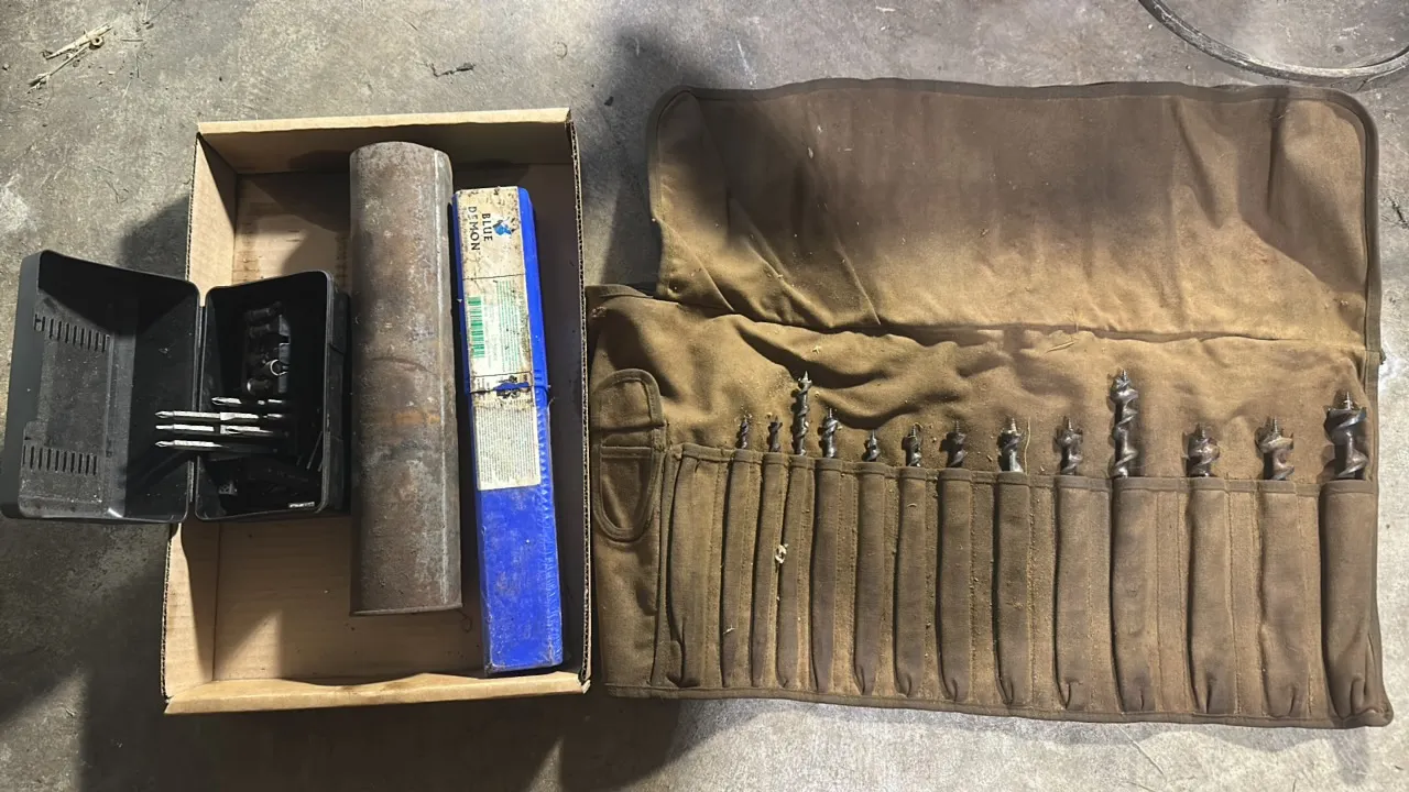 Welding rods and auger bits