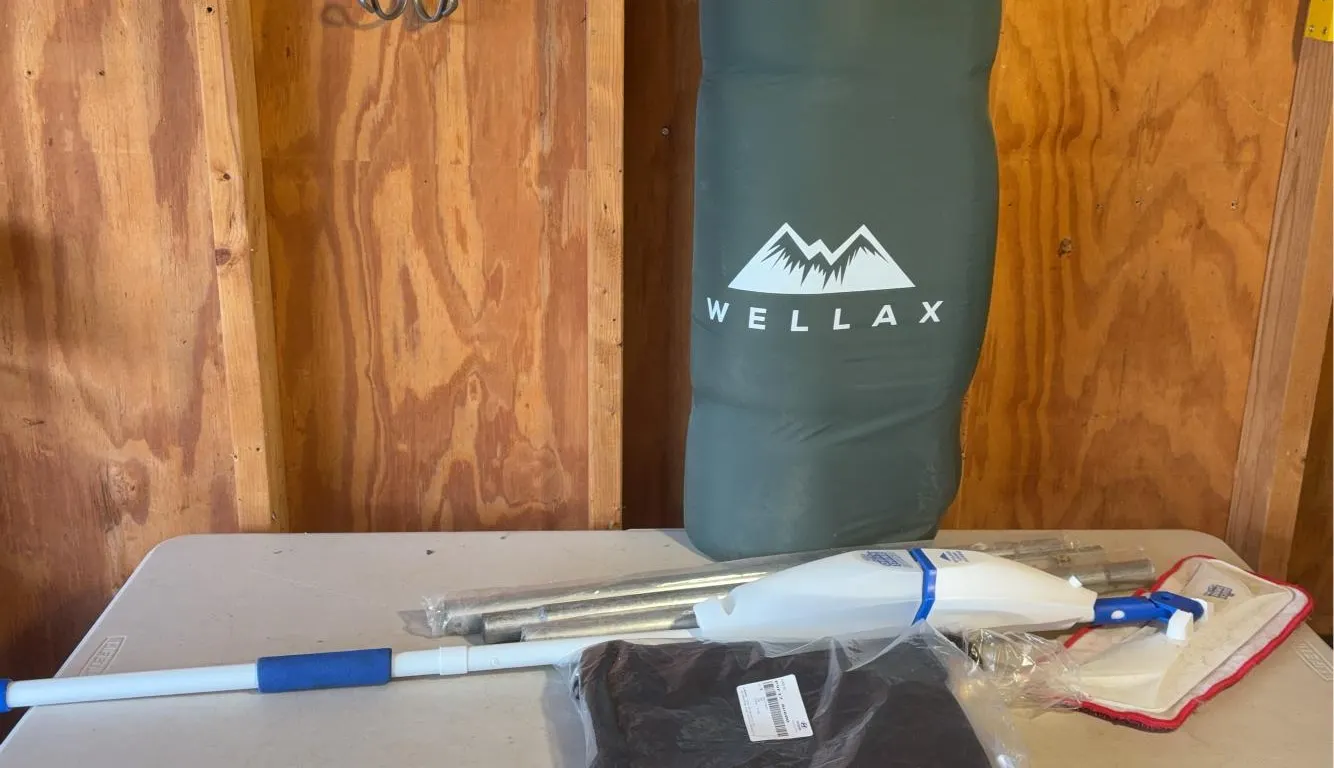 Wellax Sleeping Pad -Unused w/ QuickShine Mop, Cargo Net & More