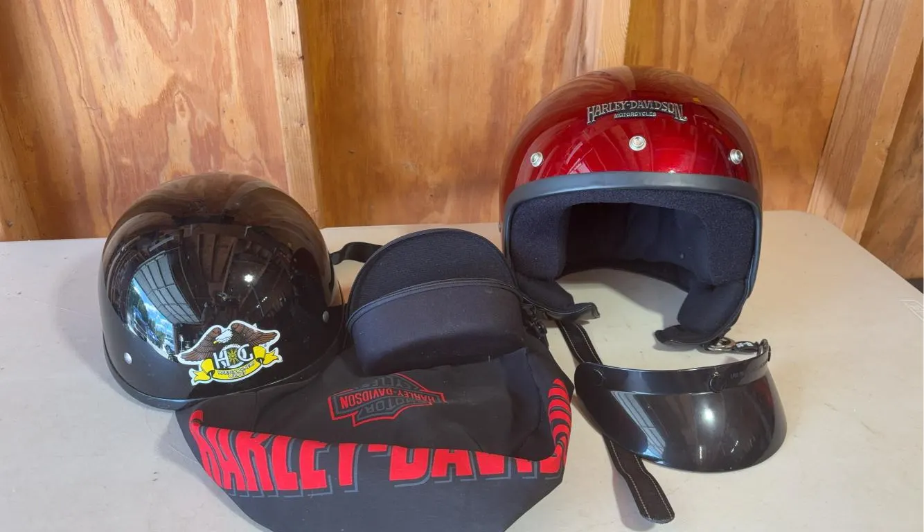 (2) Harley-Davidson Motorcycle Helmets