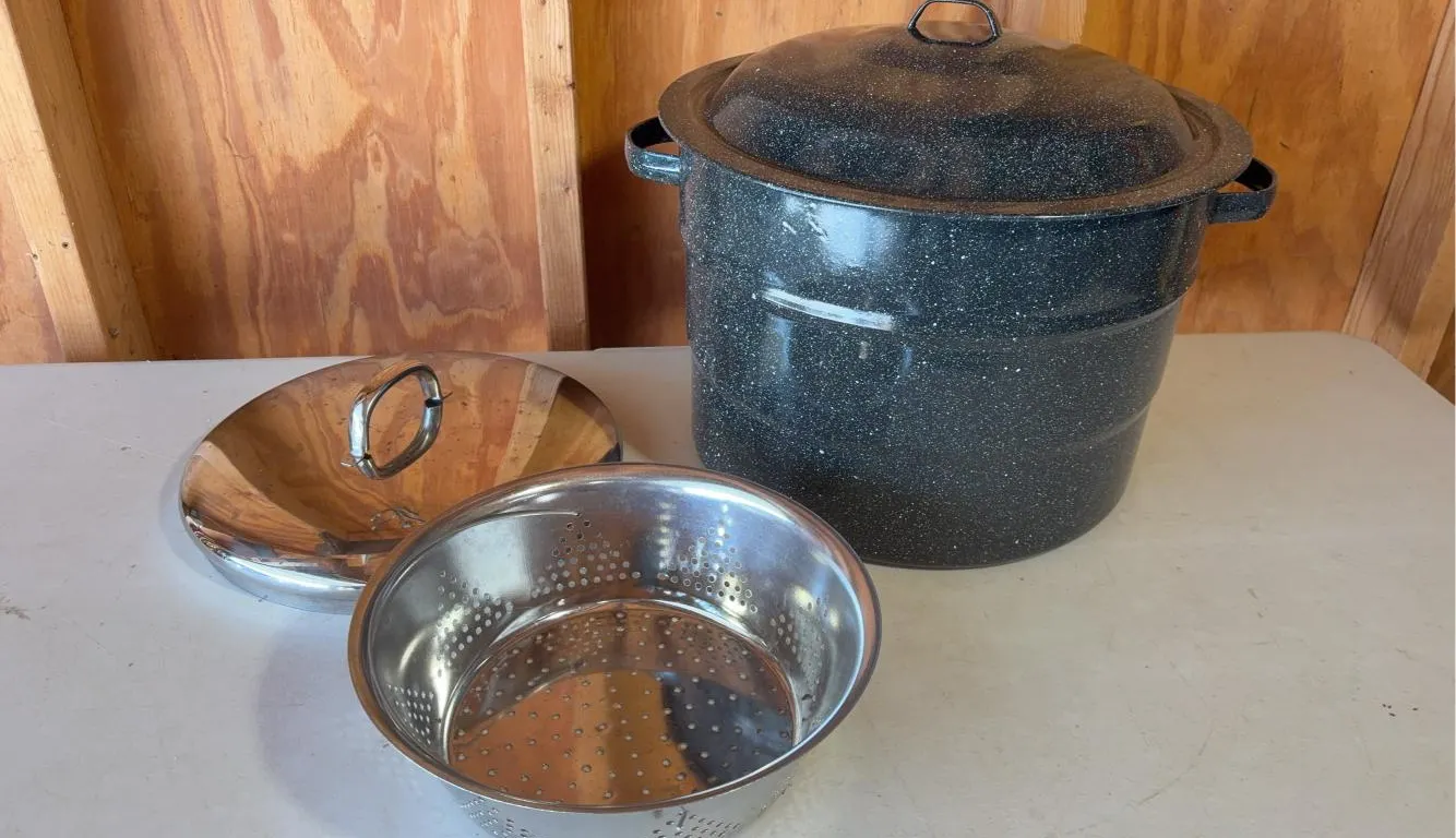 Enamel Stock Pot -10” Tall