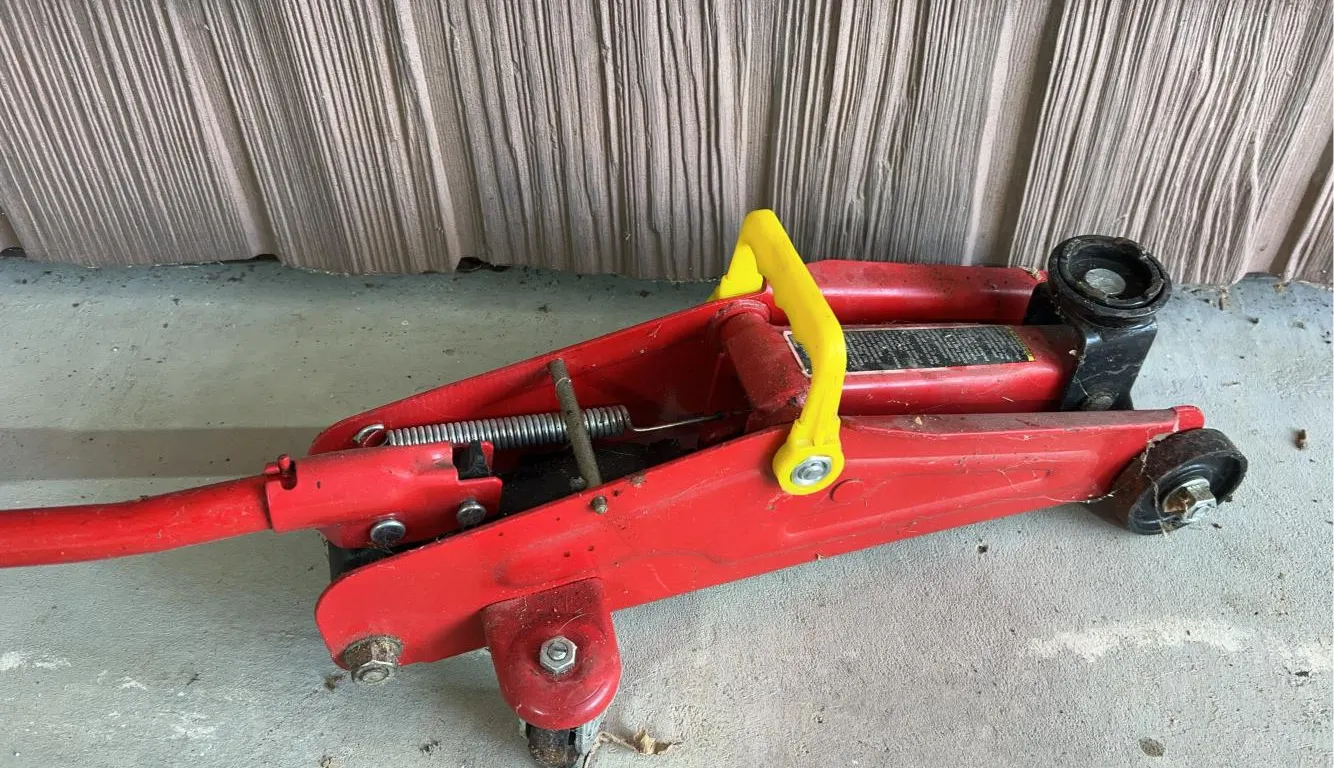 Red Rolling Floor Jack
