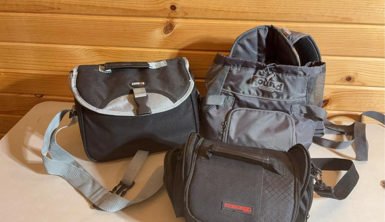 Zeikos Camera Bag w/ Camera Accessories, Outward Hound & Precision Design Bag