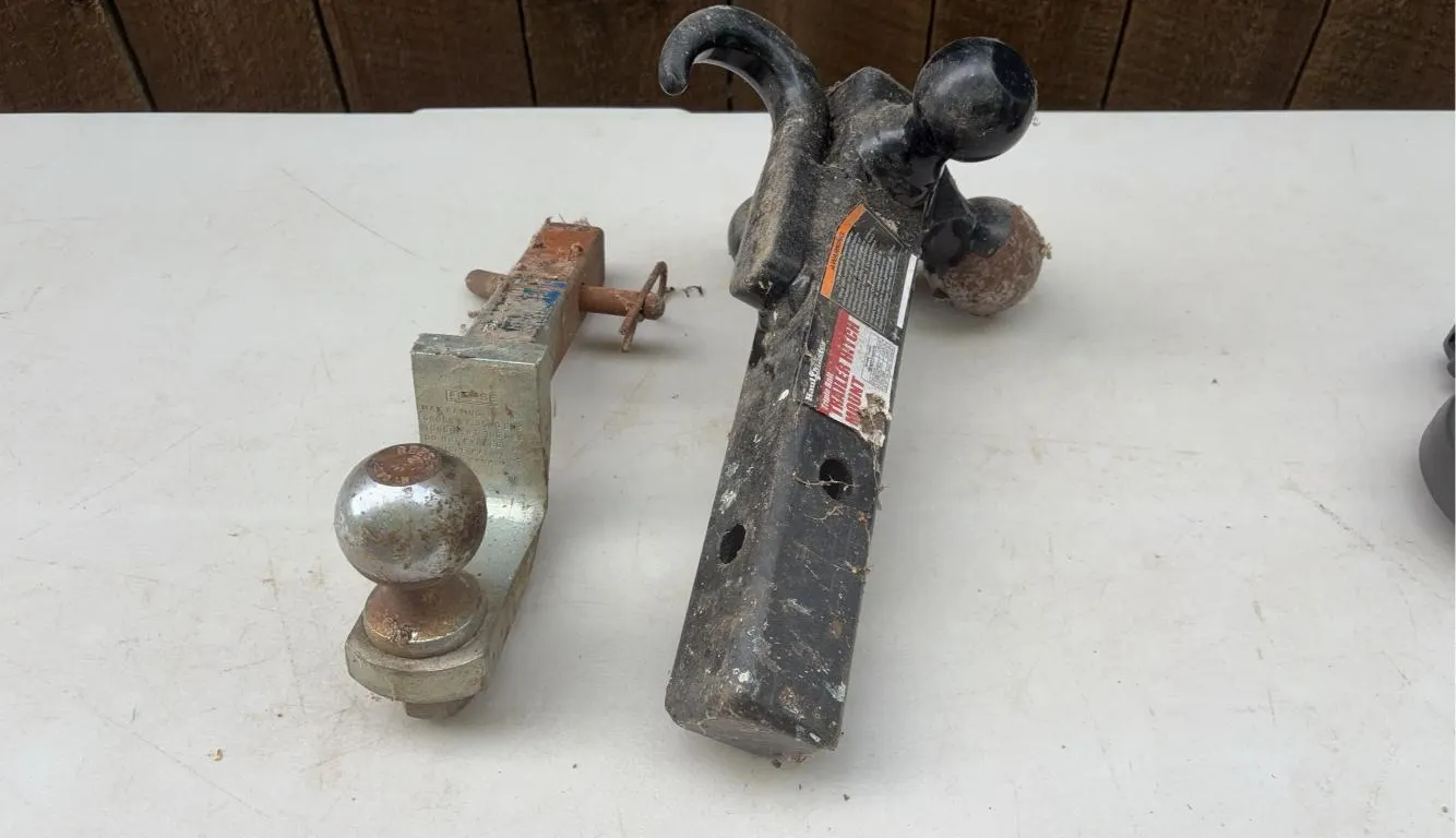 (2) Trailer Hitches -2” Balls & Triple Ball Mount