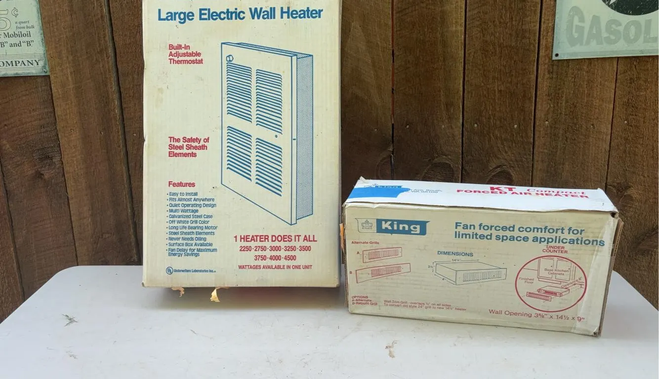 King Pic-A-Watt Large Electric Wall Heater & King Alternate Grills