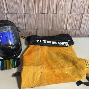 Yes welder helmet and chaps