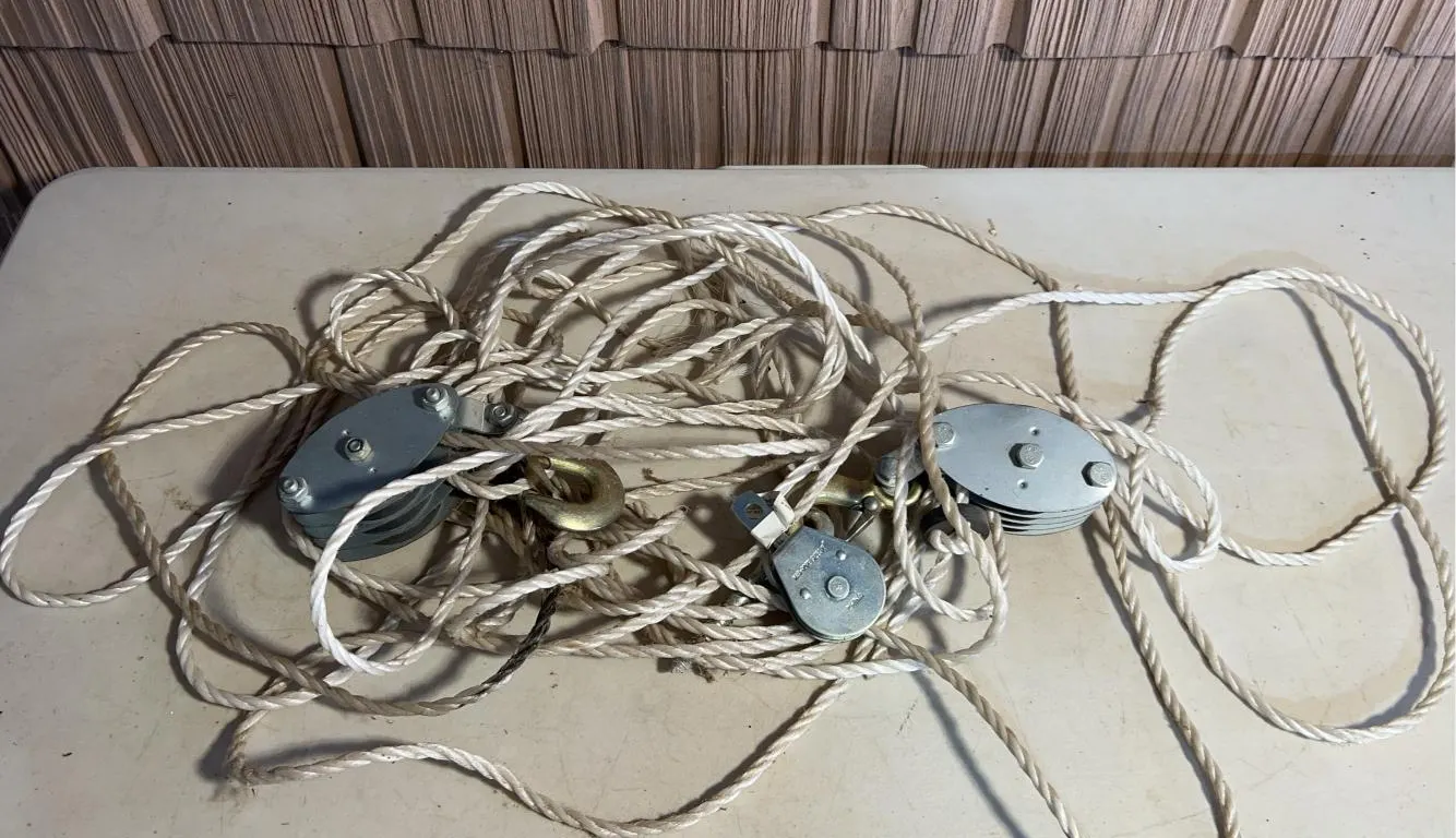 Poly Rope Hoist Pulley Wheel Block and Tackle