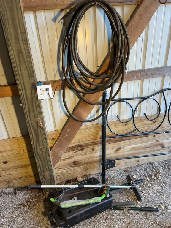 Oil pan, saw, trimmers
