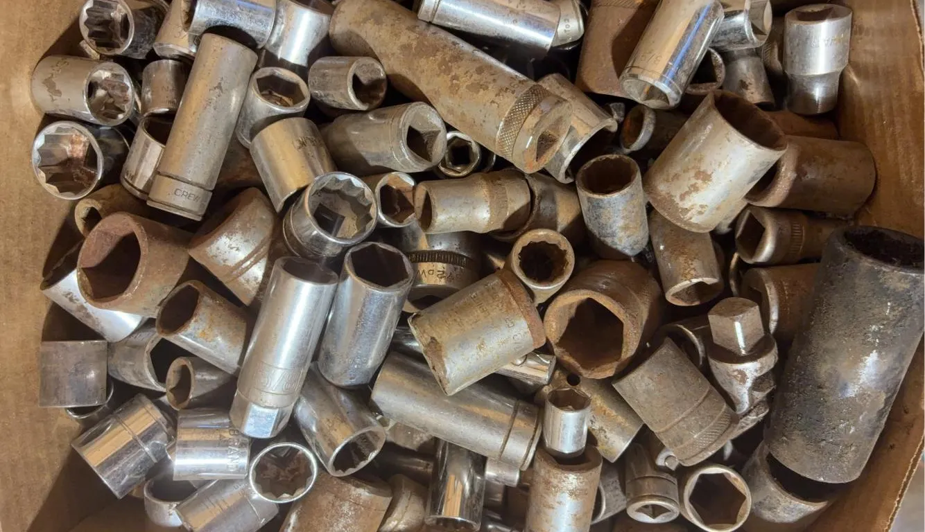 Large box of sockets