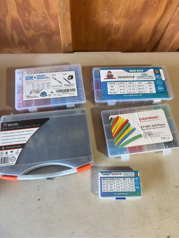 Cases Of Wire Connectors, Ring Connectors & Heat Shrink Tubes