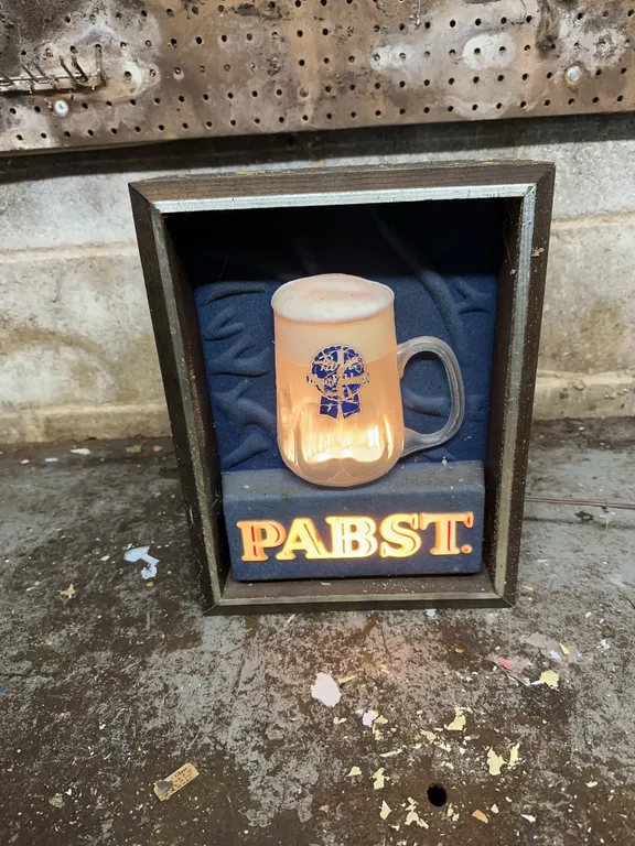 Pabst electric beer sign