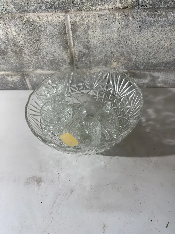 Punch bowl & cups