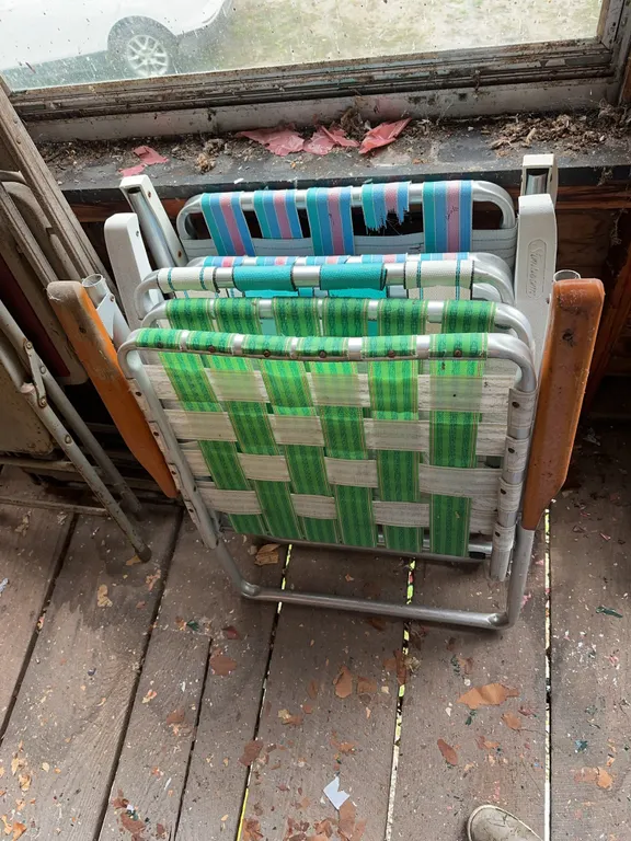 (3)- lawn chairs