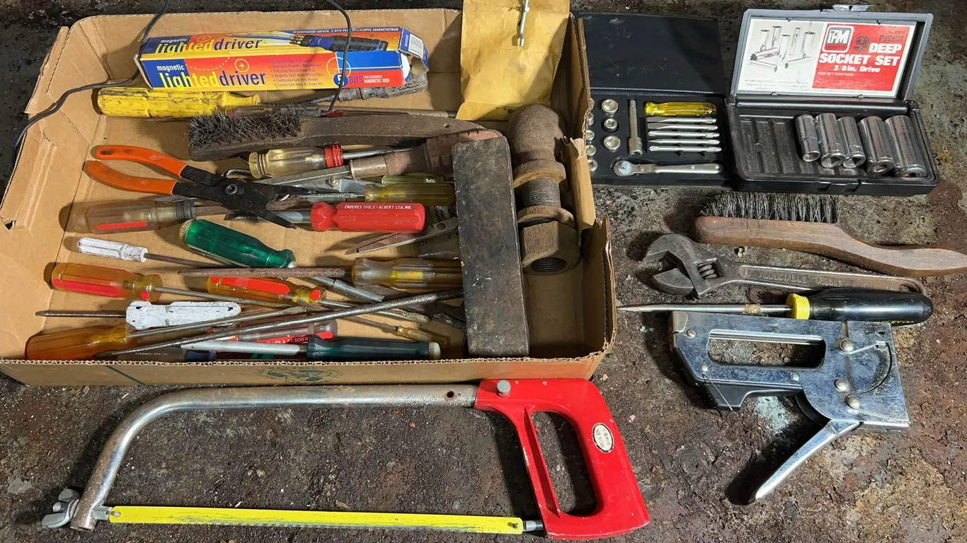 Lots of Tools Including Socket Sets, Screwdrivers, Stapler & More