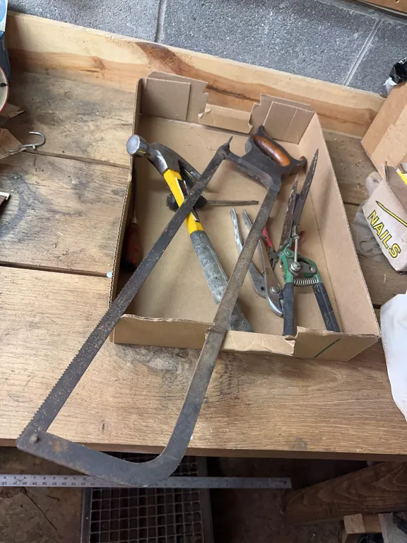 Handsaw, hammer & more