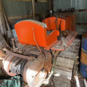 Vintage Cletrac Track Tractor W/Rear Heavy Duty Cable Logging Winch -Engine Seized