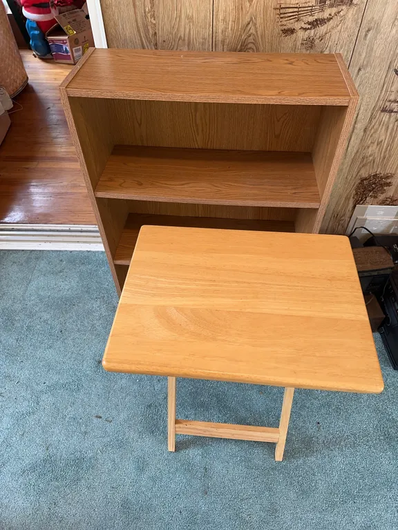 Tv tray and book shelf (10x25x36)
