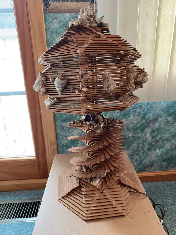 Popsicle stick lamp & oil lamp