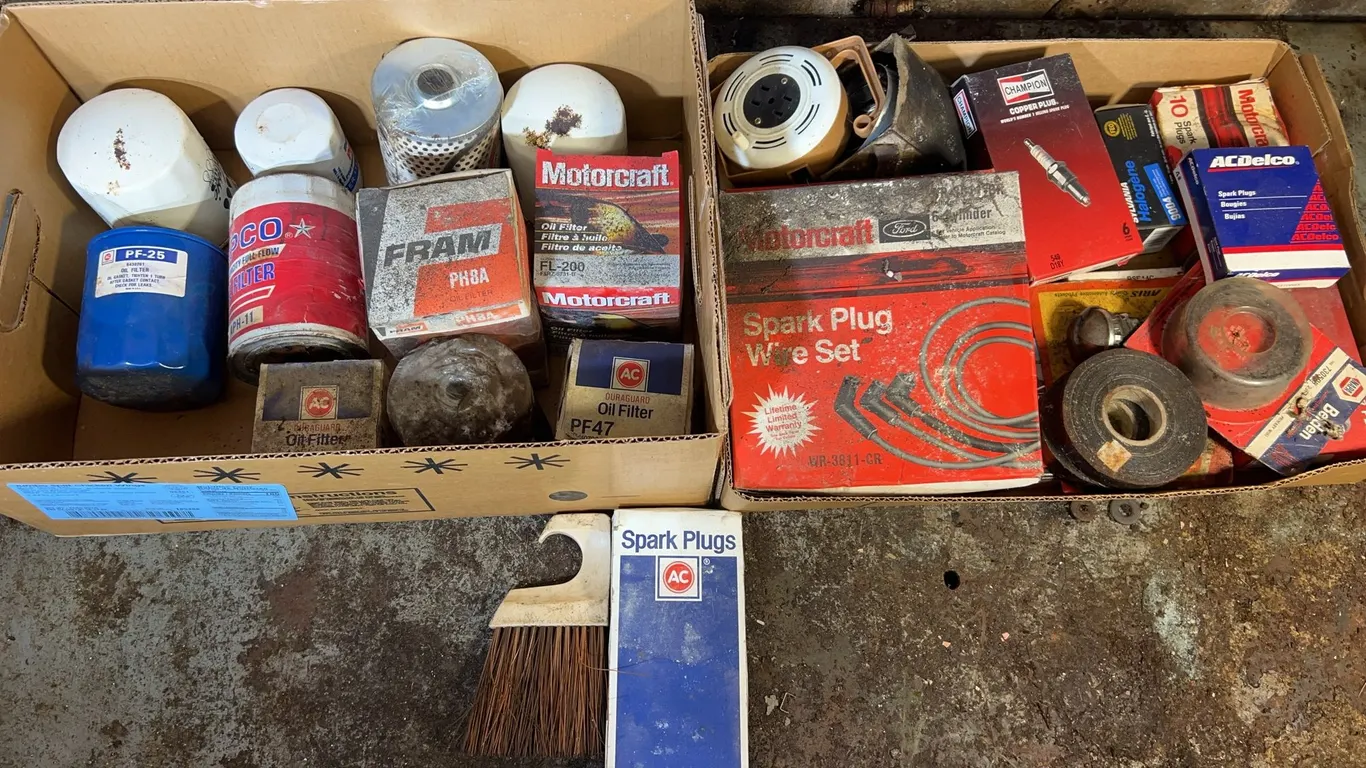 Lots of Oil Filters & Spark Plugs Including Fram, Duragaurd, Champion & Mors