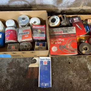 Lots of Oil Filters & Spark Plugs Including Fram, Duragaurd, Champion & Mors
