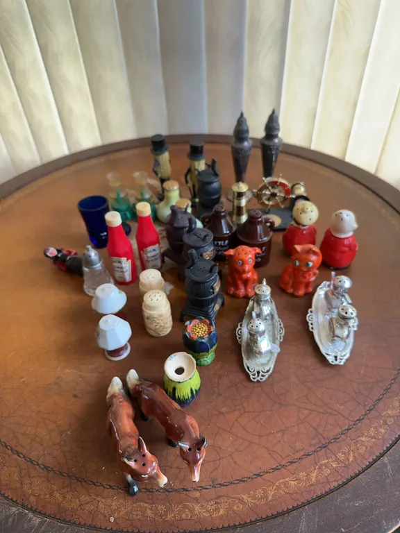 Assorted salt & pepper shakers