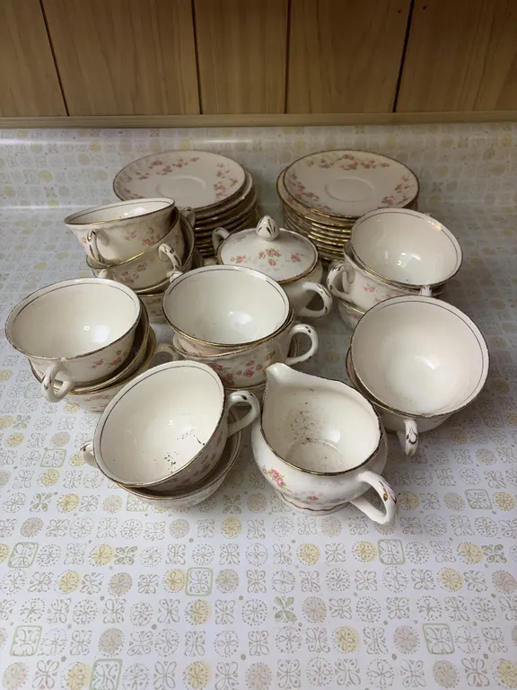Pope gosser china ( some pieces are chipped)