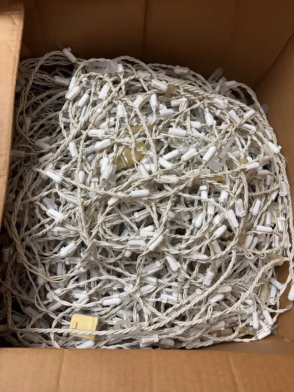 Large lot of Christmas lights & decor
