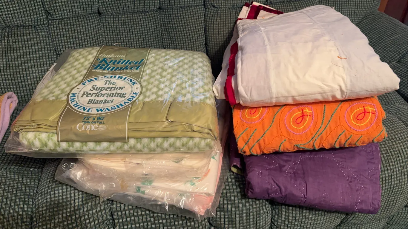 Lot of blankets