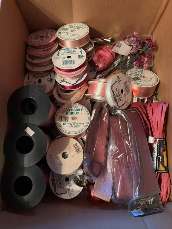 Large lot of ribbon material