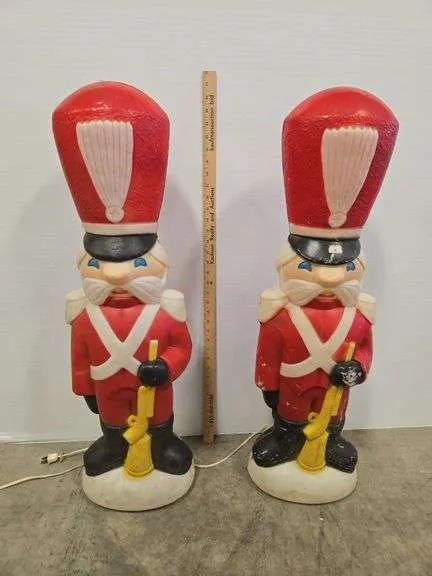 Vintage blow mold Nutcrackers- 35"