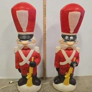 Vintage blow mold Nutcrackers- 35"