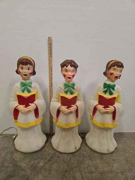 Vintage blow mold Carolers- 30"