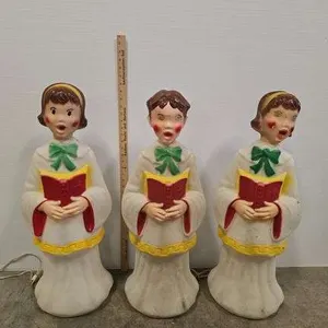 Vintage blow mold Carolers- 30"