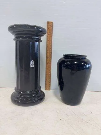 Black Pilgrim & other glass vases Glass vase