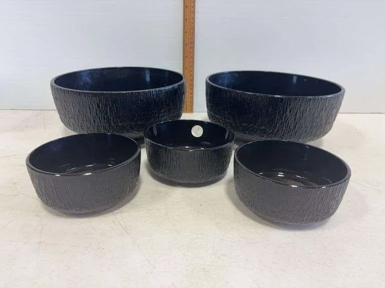 Black Tiara glass bowls