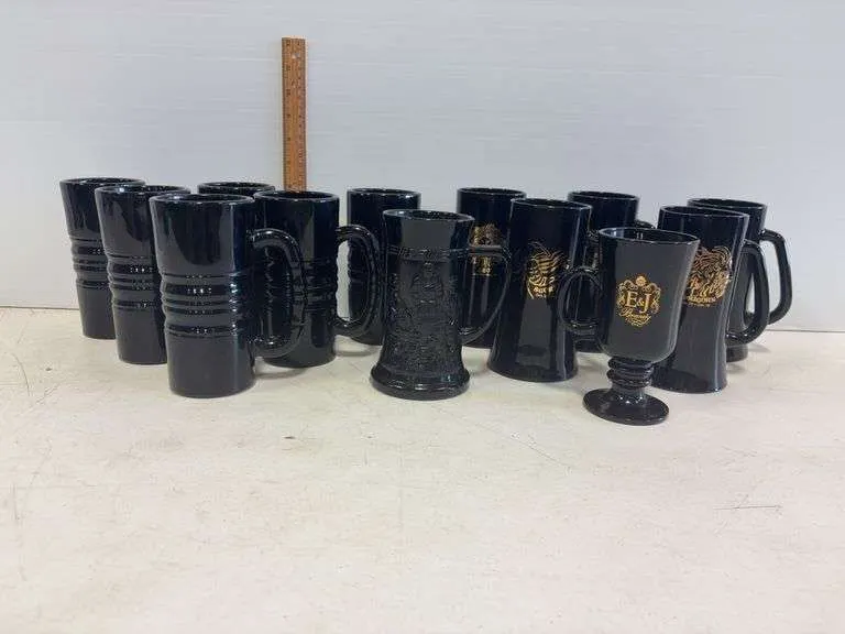 Black Tiara Zodiac mugs, cylinder & other mugs