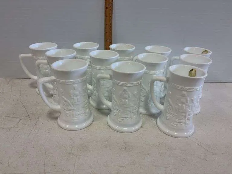 White Tiara stien mugs