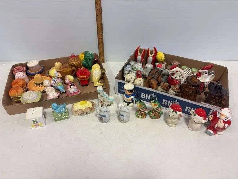 Assortment of salt & pepper shakers