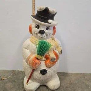 Vintage blow mold snowman- 30"