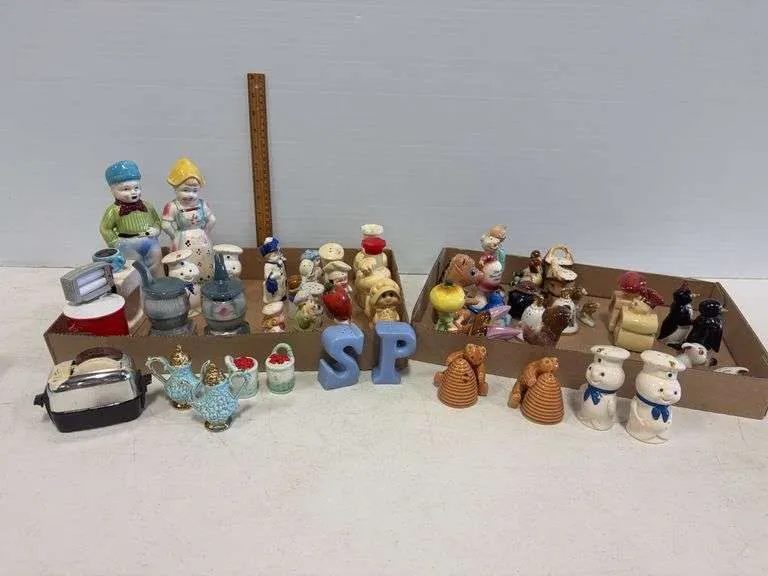 Assortment of salt & pepper shakers