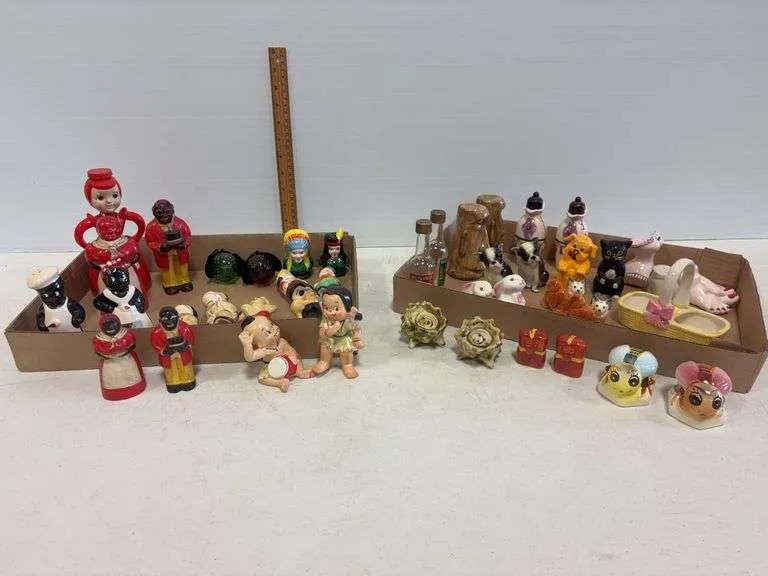 Assortment of salt & pepper shakers