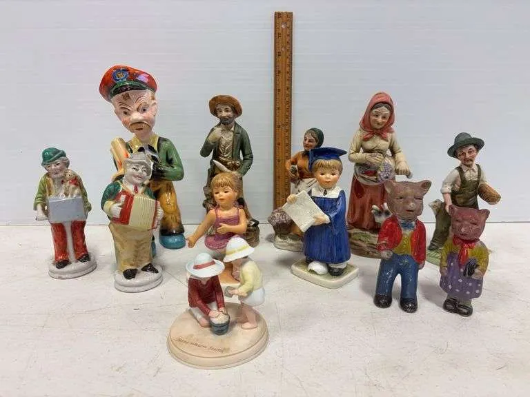 Assortment of figurines- includes Goebel & vintage