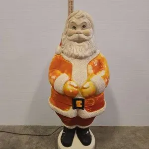 Vintage blow mold Santa Claus- 32"