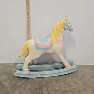 Vintage paper mache rocking horse