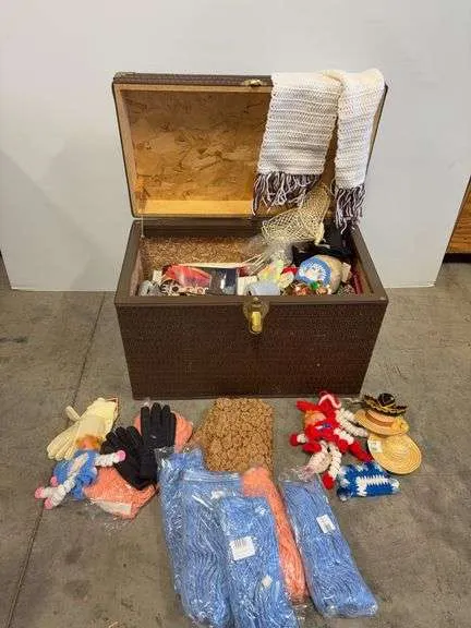 Trunk filled w/ lots of misc- 29"x16"x20"