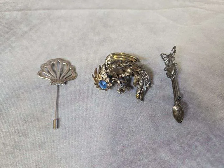 (3) pins- all marked Sterling