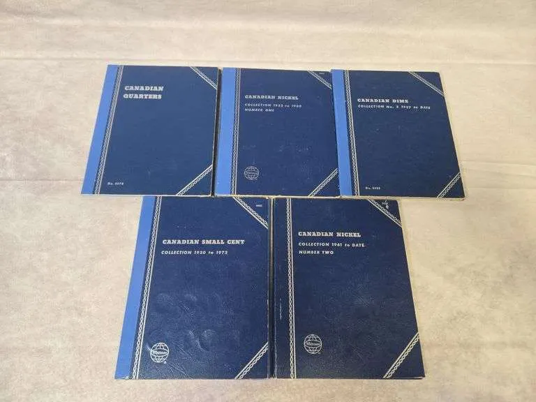 Partial Canadian coin books