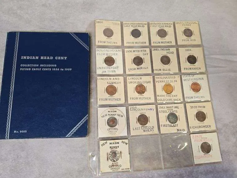 Indian & older Lincoln Cent coins